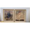 Image 1 : PAIR VINTAGE FRAME PRINTS "BLUE BOY" & "PINKIE"