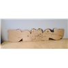 Image 2 : LARGE 2-HEADED SERPENT WEST COAST NATIVE CARVED/PAINTED PLAQUE