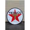 Image 1 : VINTAGE DOUBLE SIDED TEXACO PORCELAIN SIGN, NO SHIPPING