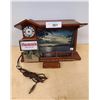 Image 1 : VINTAGE HAMM'S BAR CLOCK & LIGHT