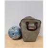 Image 1 : VINTAGE LADY BRUNSWICK BOWLING BALL W/CARRYING BAG