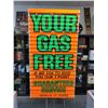 Image 1 : NOS VINTAGE HOME OIL GAS STATION BANNER