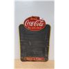 Image 1 : 1940'S DRINK COCA-COLA METAL CHALKBOARD
