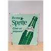 Image 1 : VINTAGE SPRITE SODA TIN SIGN