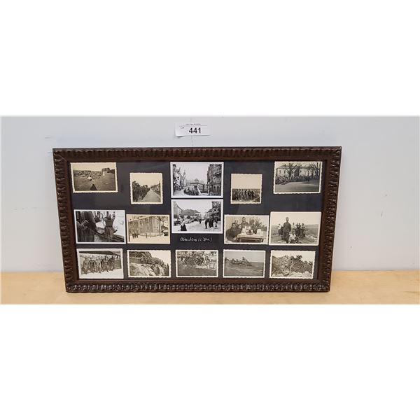 NICELY FRAMED COLLECTION WWII NAZI SOLDIER PHOTOS