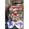 Image 1 : TWO PORCELAIN WALL PLAQUES & PORCELAIN DOLL