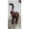 Image 1 : AMAZING ONE OF A KIND LARGE LEATHER ELEPHANT, NO SHIPPING