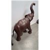 Image 2 : AMAZING ONE OF A KIND LARGE LEATHER ELEPHANT, NO SHIPPING