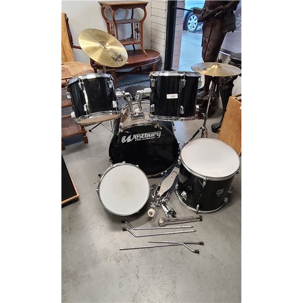 WESTBURY DRUM SET, NO SHIPPING