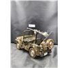 Image 2 : LARGE METAL ARMY JEEP TOY