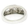 Image 5 : Vintage Platinum 0.50 ctw Round Single Cut Pave Diamond Interlocking Band Ring