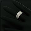 Image 7 : Vintage Platinum 0.50 ctw Round Single Cut Pave Diamond Interlocking Band Ring