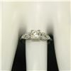 Image 4 : Antique Art Deco Platinum 0.90 ctw Old European & Marquise Diamond Solitaire Rin