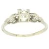 Image 9 : Antique Art Deco Platinum 0.90 ctw Old European & Marquise Diamond Solitaire Rin