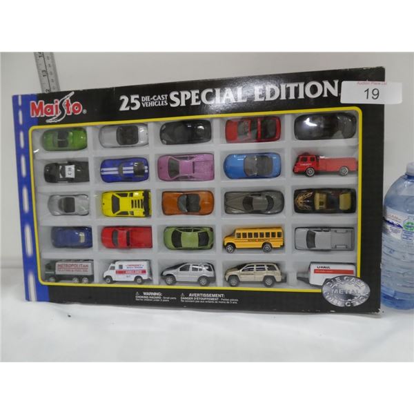 25 diecast vehicles