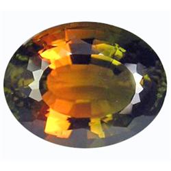 18.40ct Shine Vivid Ametrine Orange Green Oval Gem (GEM-12787)