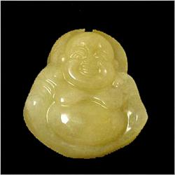 48.10ct Natural Jade Lucky Buddha Pendant (GEM-12333)