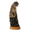 Image 2 : Water Buffalo Horn Scrimshaw Tiger    (CLB-130)