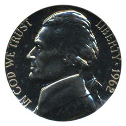 1962 Jefferson Nickel PROOF Graded PR70 (COI-4499)