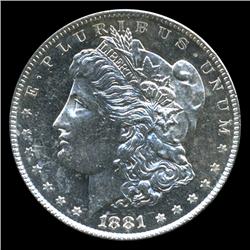 1881S Morgan Dollar Choice BU SUPER DMPL (COI-4525)