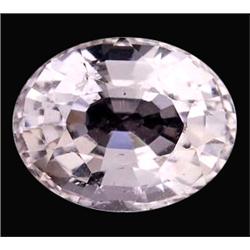 2.09ct Oval Cut Top AAA White Pink Morganite VVS (GEM-12199)