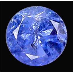 0.79ct Round Cut Top AAA Blue Natural Tanzanite (GEM-12596)