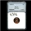 Image 2 : 2000S PROOF Lincoln Cent Coin Graded PR70 DCAM Red (COI-4306)