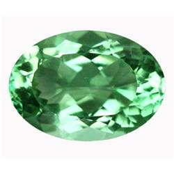 15.9ct Awesome Oval Cut AAA Green Amethyst Brazil Rare (GEM-14228)