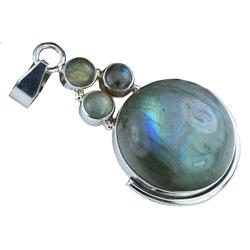 71ct Labradorite Sterling Pendant 2 1/8" (JEW-1320)