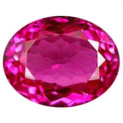 17.77ct Excellent Oval Shape Hot Pink Topaz (GEM-15335)