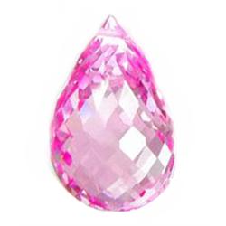 23.7ct Lovely Top Pink Briolette Topaz Brazil (GEM-14621A)