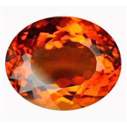 39.70ct Luminous AAA Reddish Orange Oval Cut Citrine (GEM-14003)