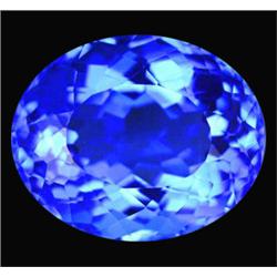 20.95ct Museum Oval Cut Cornflower Blue Quartz Brazil (GEM-13967)