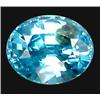 Image 1 : 1.37ct Top AAA Oval Cut Blue Green Zircon VVS (GEM-11307)