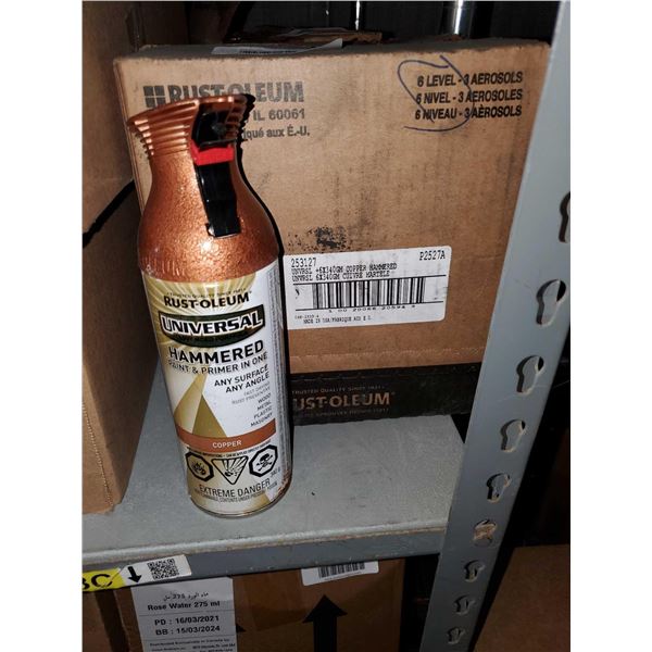 CASE LOT Rustoleum Hammered Copper Spray Paint - 6x340g