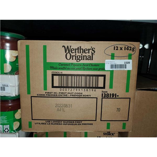 CASE LOT - Werthers Original Caramel Popcorn (12x 142g)