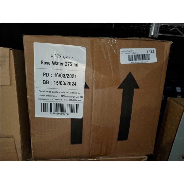 CASE LOT - Salem Rose Water 24x275ml
