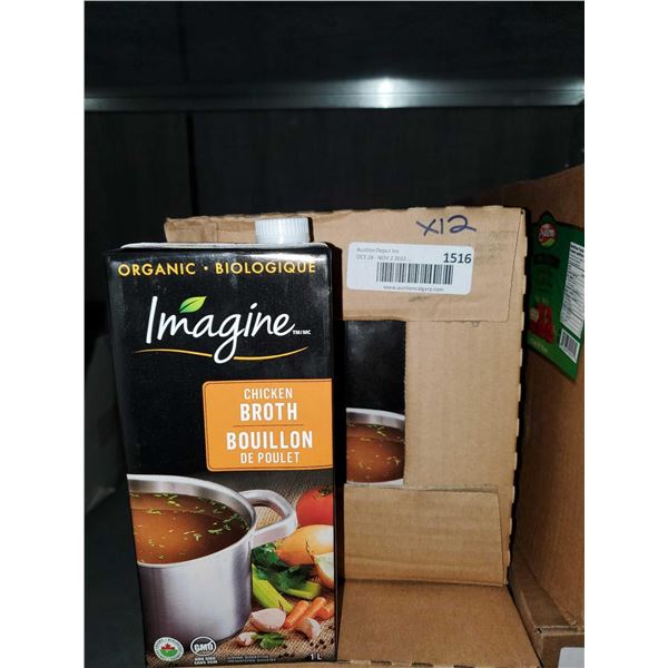 CASE LOT - Imagine Organic Chicken Broth 12x 1L