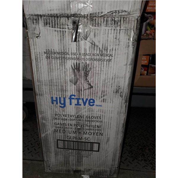 CASE LOT - Hy Five Polyethylene Gloves - Size Medium - 500 Count