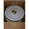 Image 1 : CASE LOT -Premium Plastic Dinner Plates 6x10
