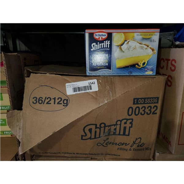 CASE LOT - Shirriff Lemon Pie Filling - 36x212g