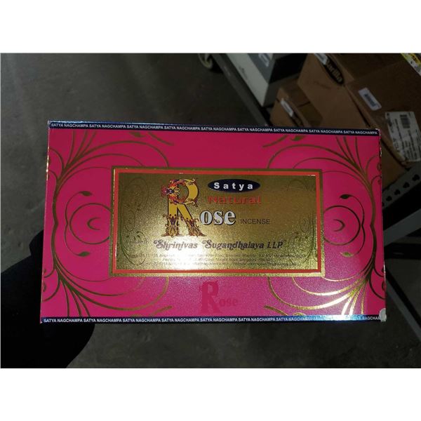 CASE LOT - Satya Rose Incense Sticks - 12z15g