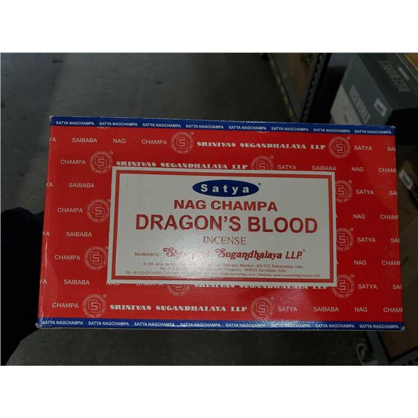 CASE LOT - Satya Dragon's Blood Incense Sticks - 12z15g