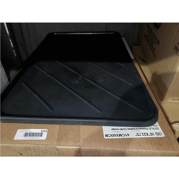 CASE LOT -16x23.75" Plastic Boot Trays - 35 Count