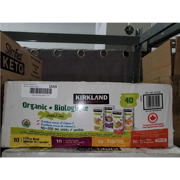 CASE LOT - Kirkland Organic Juice 40X200ml