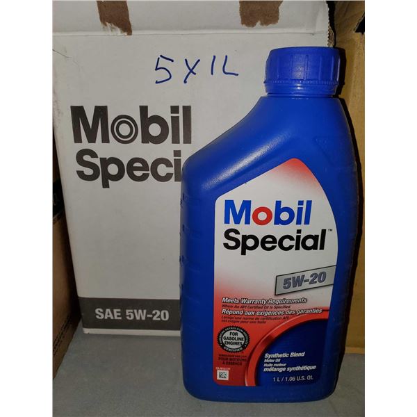 CASE LOT - Mobil Special 5W-20 Synthetic Blend Motor Oil 5x1L