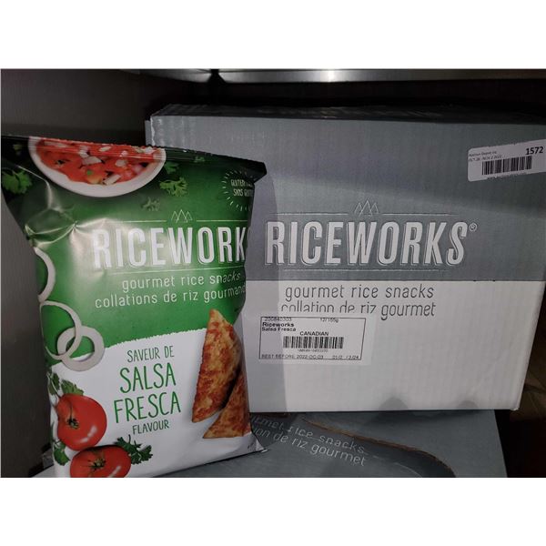 CASE LOT - Riceworks Gourmet Rice Snacks - Salsa Fresca Flavor - 12x155g