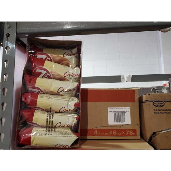 CASE LOT - 7 Days Chocolate Croissants 4 Cases of 6x75g