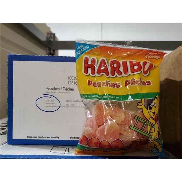 CASE LOT - Haribo Peach Gummy Candy (12 x 175g)