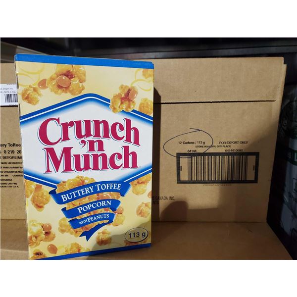 CASE LOT - Crunch n Munch Buttery Toffee Popcorn 12x113g